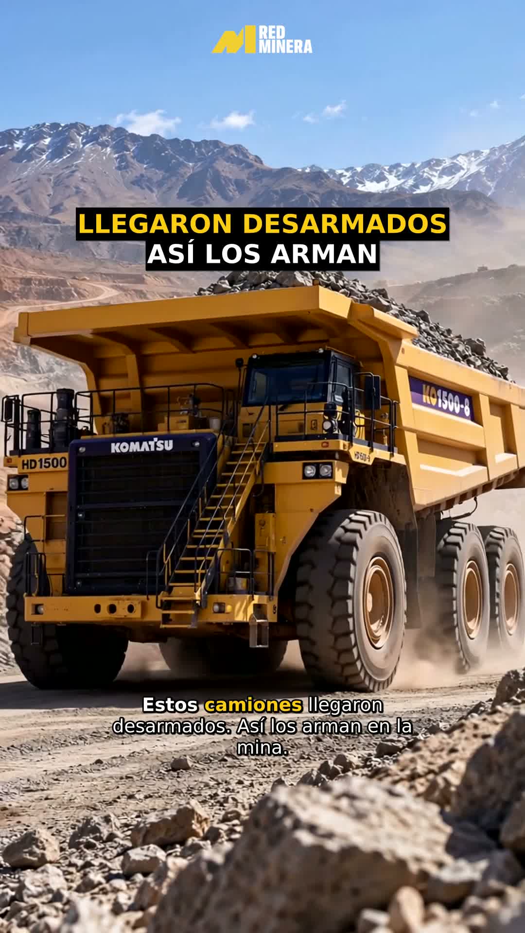 Vicuña recibió los primeros Komatsu HD1500: 142 toneladas por viaje