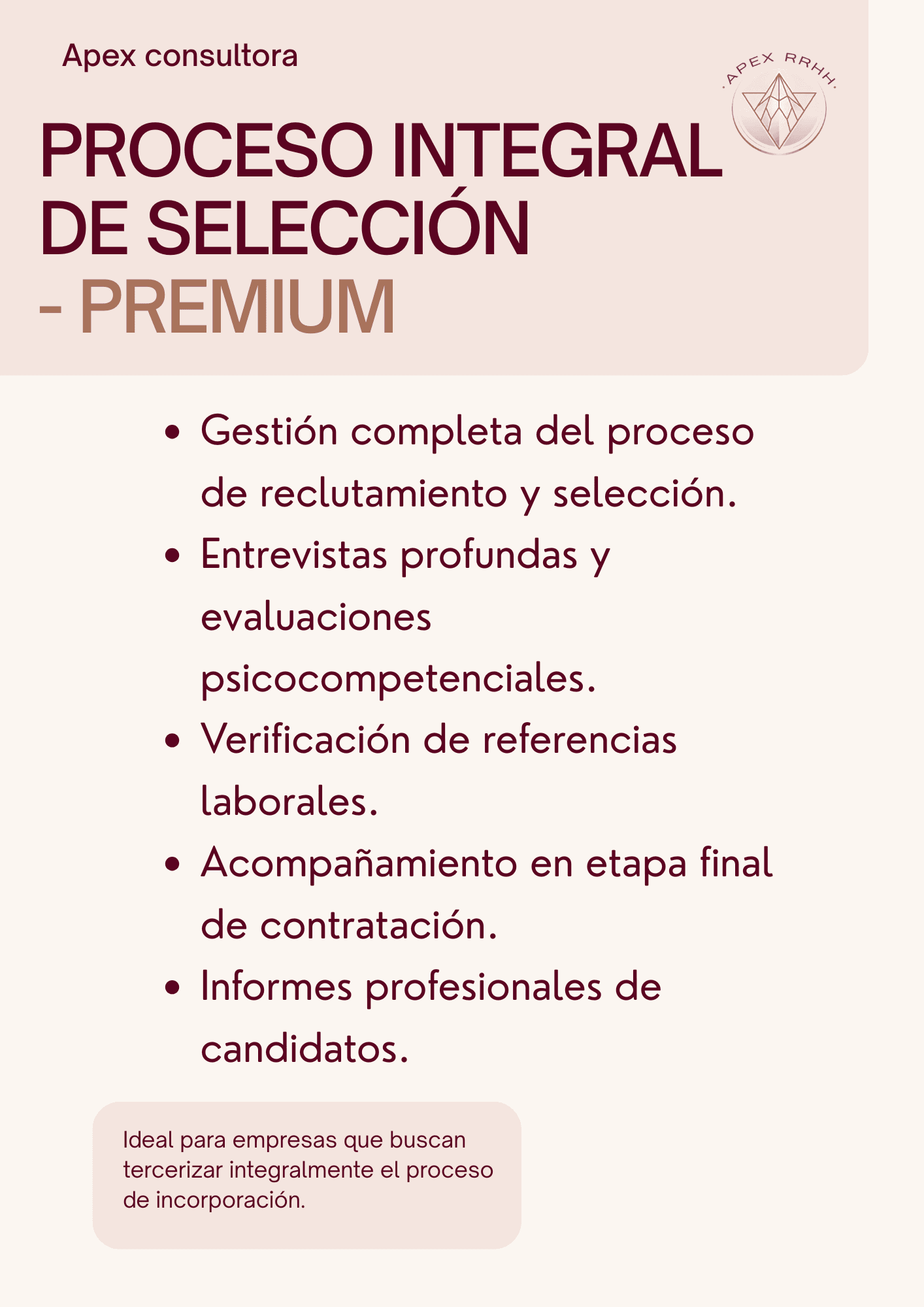 Servicios de RRHH - PREMIUM